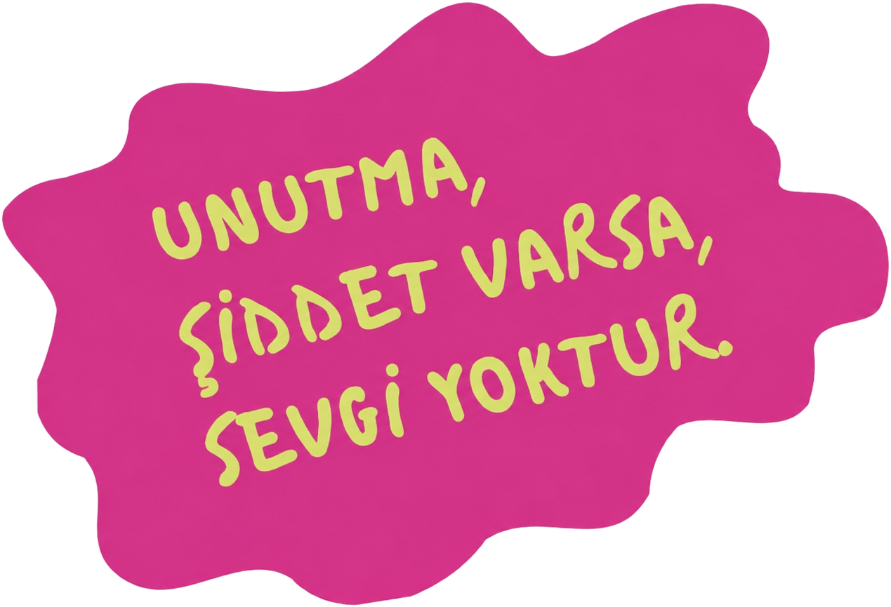 Şiddet varsa, sevgi yoktur!